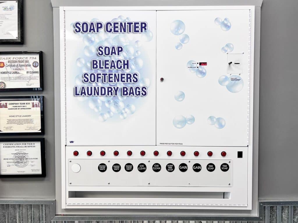 Home Style Laundry Soap and Dryer Sheets Center